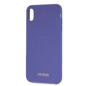 Guess GUHCI65LSGLUV Silicone iPhone XS Max Purple